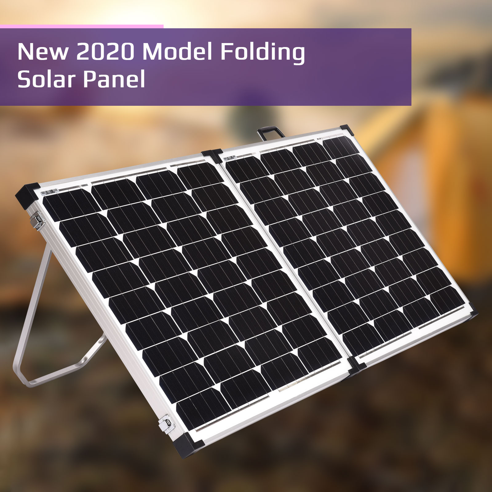 200W Folding Solar Panel Kit 12V Mono Portable Caravan Camping Controller USB 691036839391 eBay